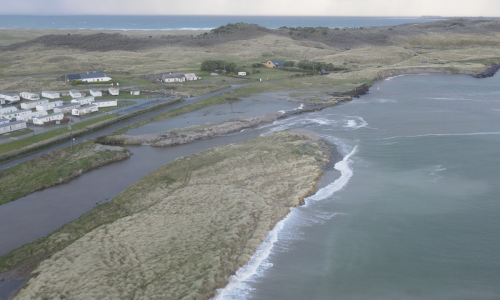 Drone footage of storm surge and high tides March 23rd 2023